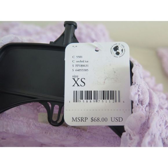 Free People Women's Sz XS Orchid Ice Day & Night Sheer Lace L/S Bodysuit $68+ - Picture 5 of 8